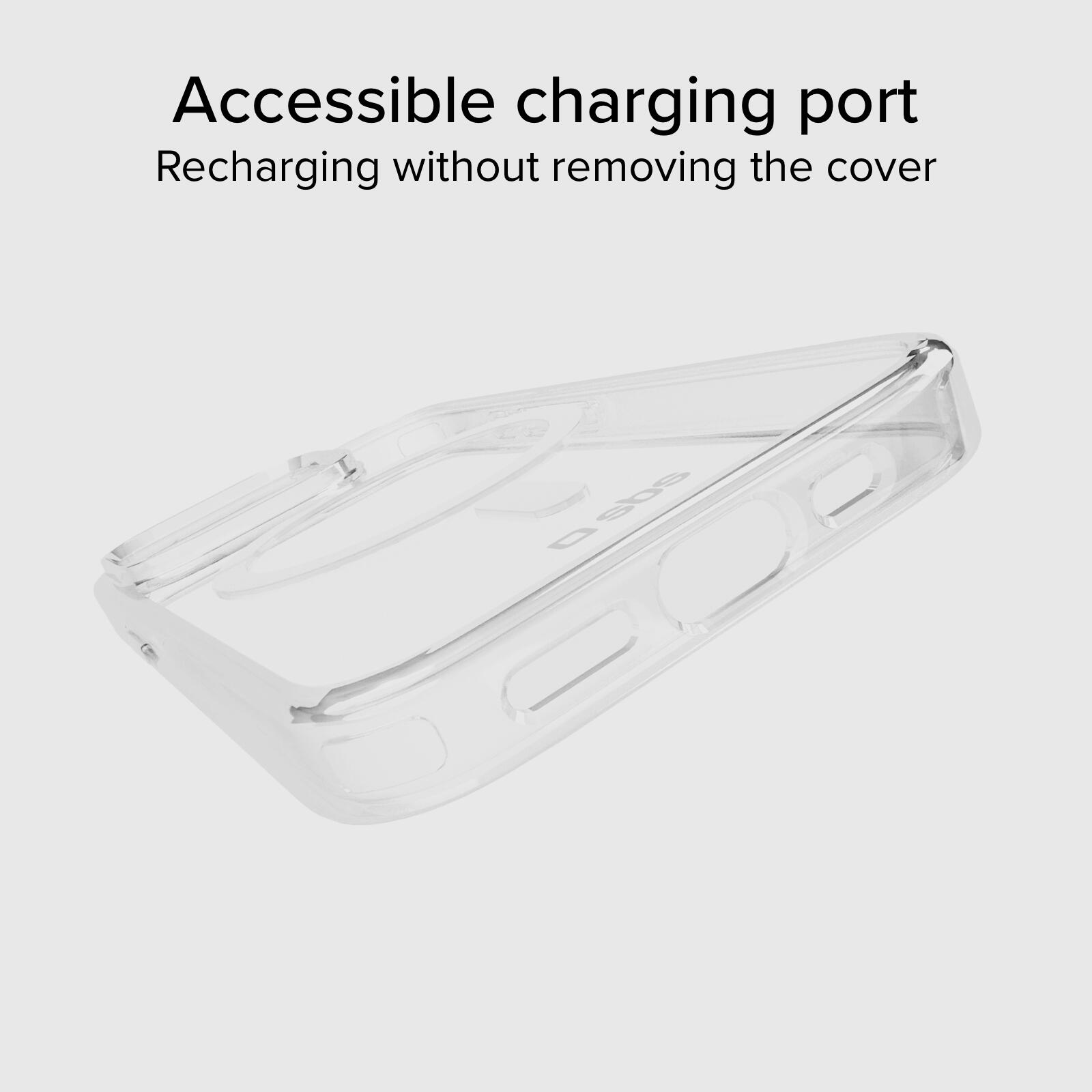 Coque transparente rigide, compatible recharge MagSafe pour iPhone 14/13 6/7