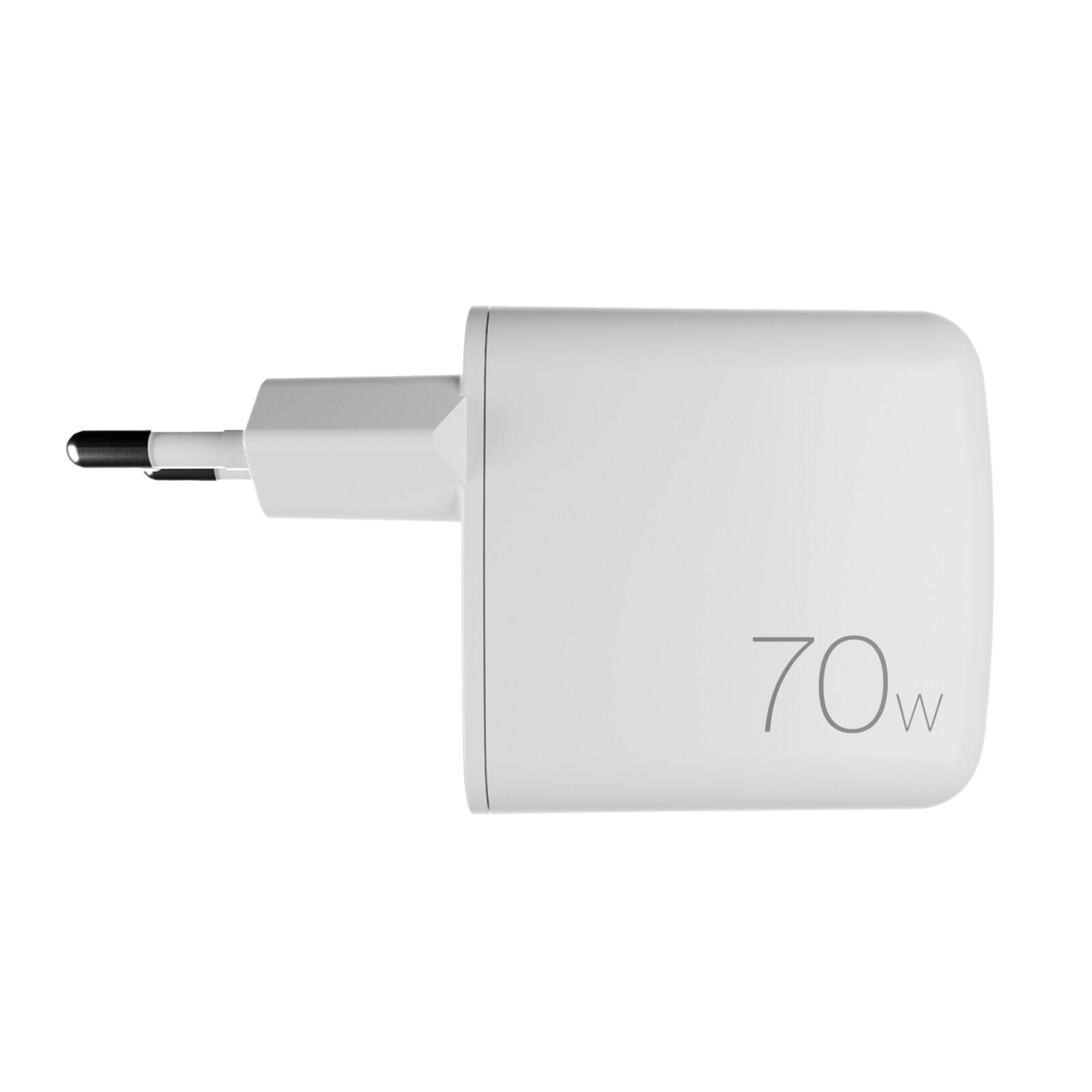 Caricabatterie da Parete MiniPro 70W Tecnologia GAN: 2 porte USB-C 4/7