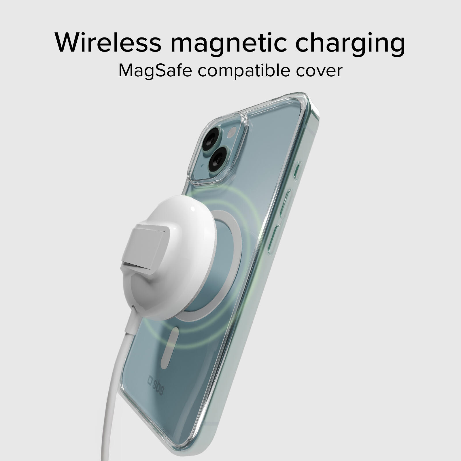 Coque transparente rigide, compatible recharge MagSafe pour iPhone 14/13 5/7