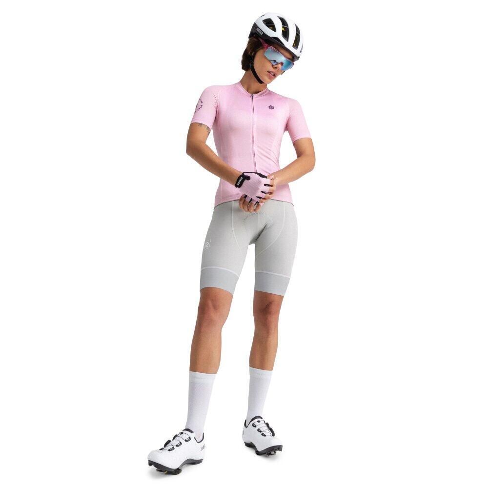 Completo Ciclismo Donna Maglia Riflettente + Pantaloncini Imbottiti 5D - copertina