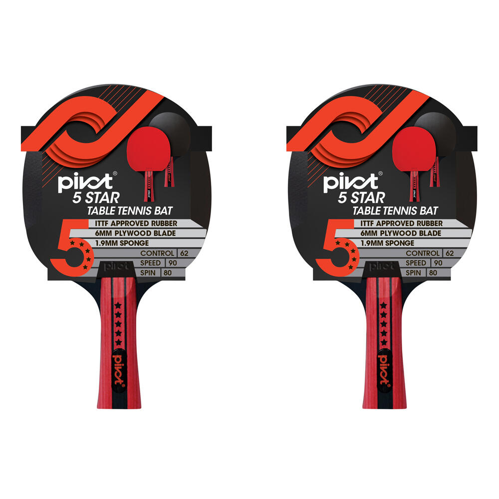 4PK Pivot 5 Star Table Tennis Racquet Sports Equipment
