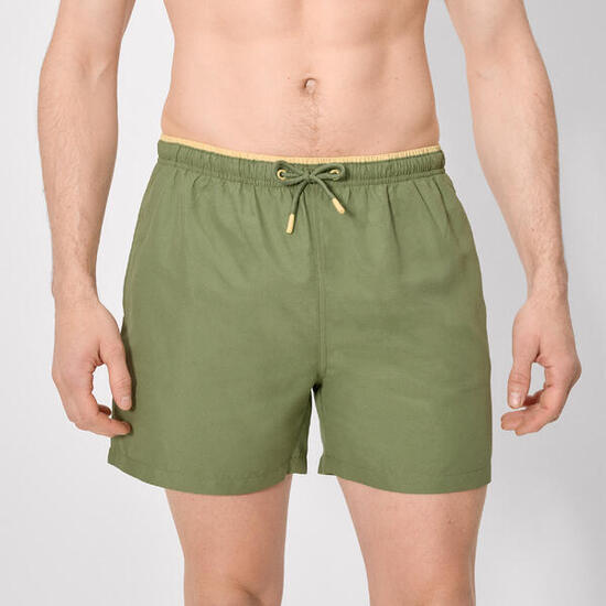 Maillot de bain vert basique mi-long