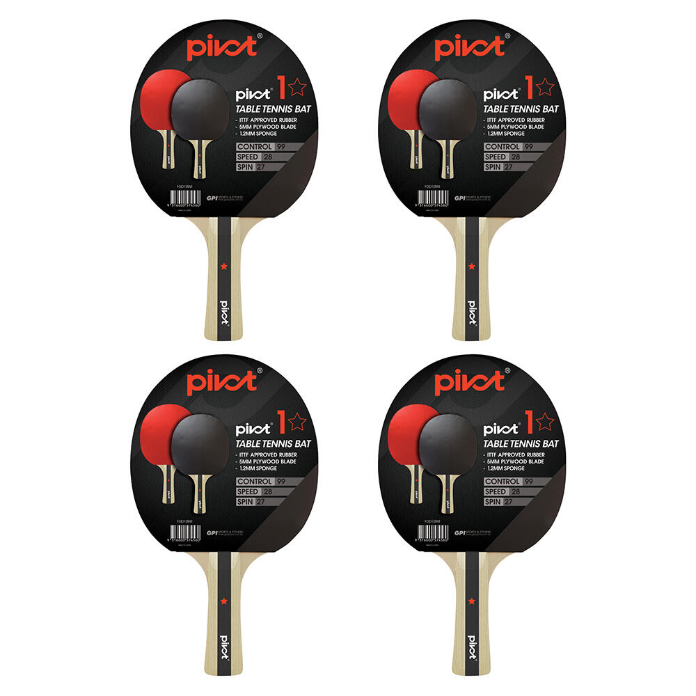 8PK Pivot 1 Star Table Tennis Racquet Sports Equipment