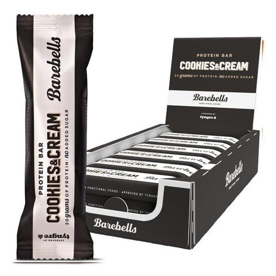 Barritas de Proteína Cookies & Cream (12x55g) Barebells