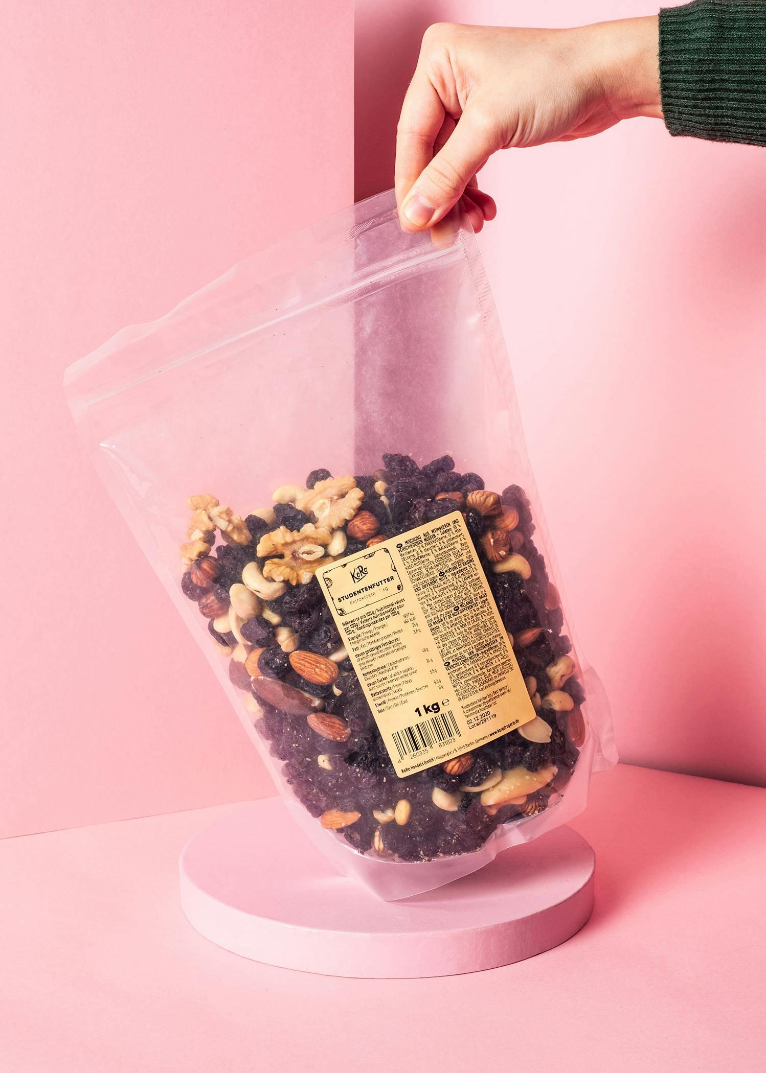KoRo - Cocktail fruits secs et noix 1 kg - L'encas idéal pour vos déplacements 5/7