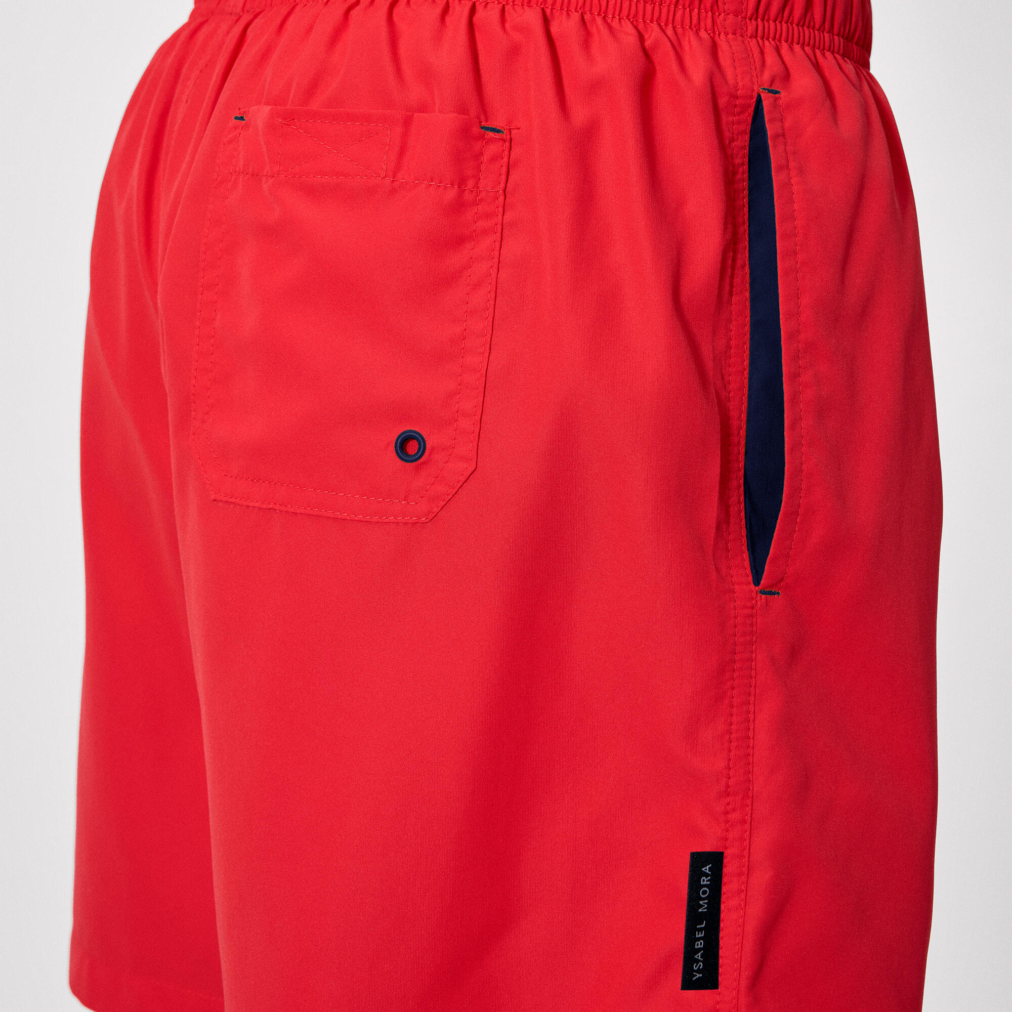 Demi-maillot de bain avec détail rouge à la taille 5/5