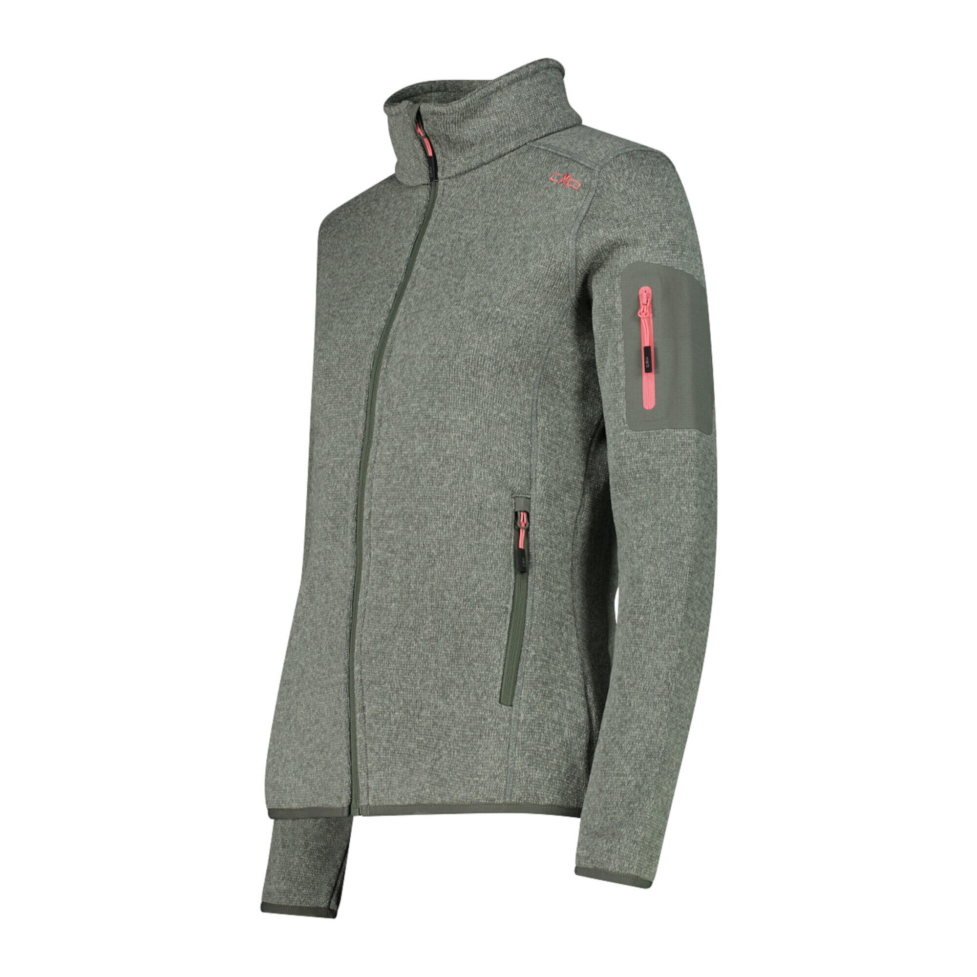 CMP Damen Jacke Knitted Melange Fleece Jacket 3H14746 3/3