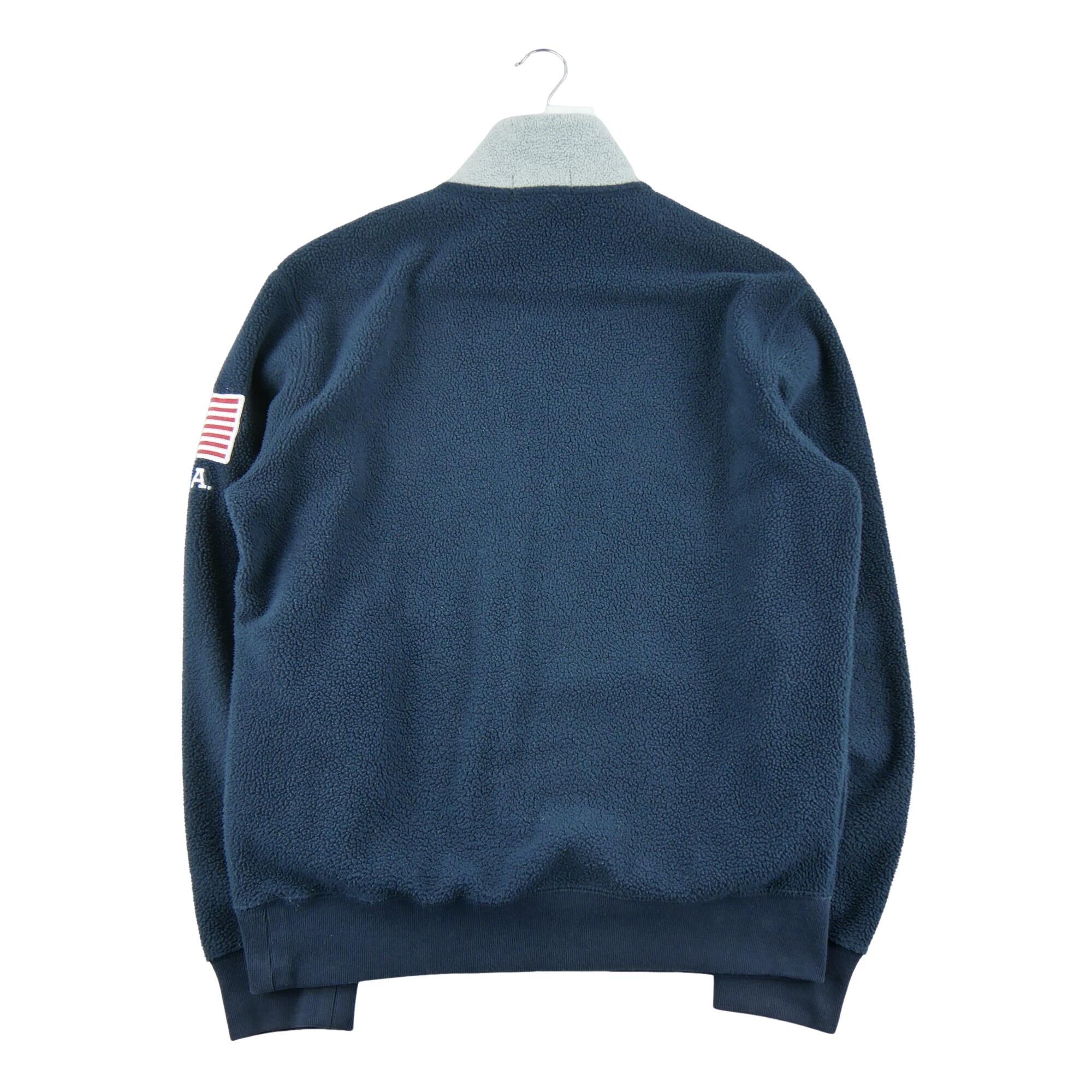 Refurbished - Polo Ralph Lauren Herren Fleecepullover USA Flagge - Wie neu 2/7