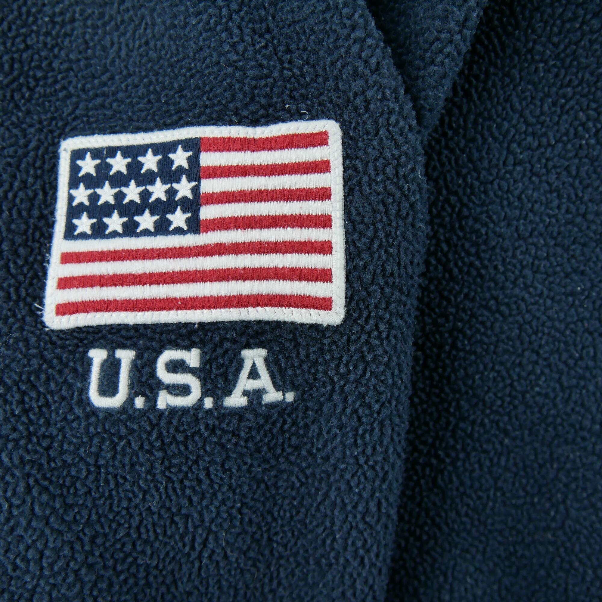 Refurbished - Polo Ralph Lauren Herren Fleecepullover USA Flagge - Wie neu 5/7