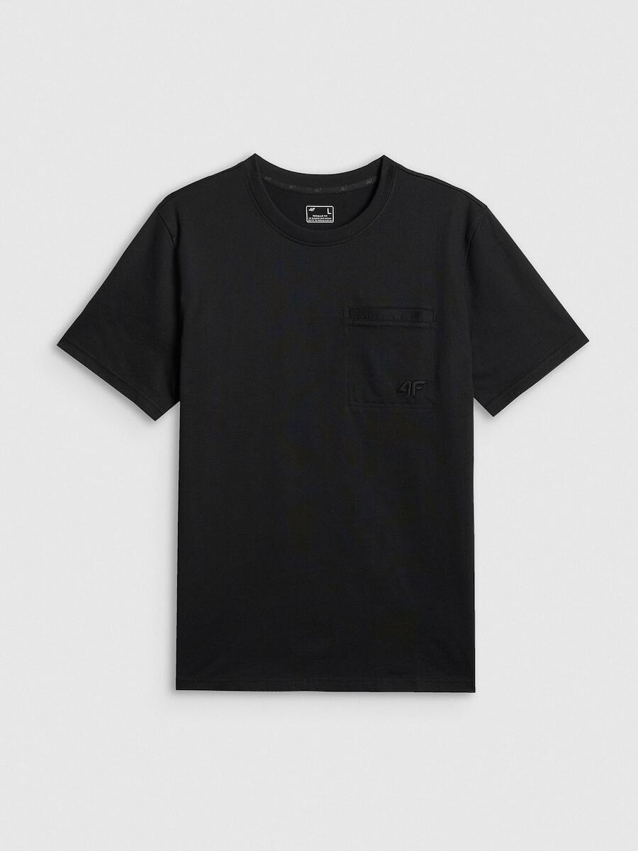 T-shirt regular gładki męski  4F 4FRSS26TTSHM3637 7/7