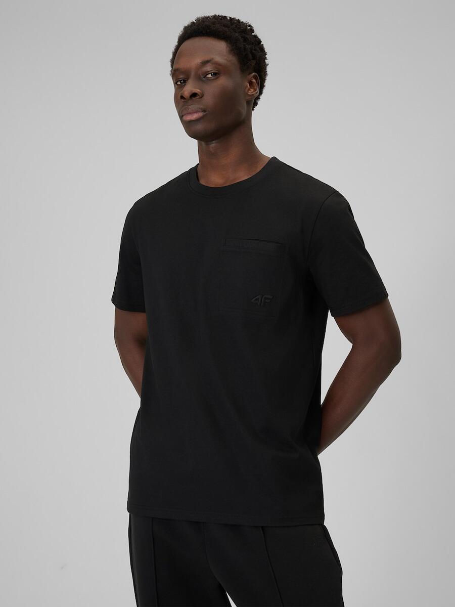 T-shirt regular gładki męski  4F 4FRSS26TTSHM3637 5/7