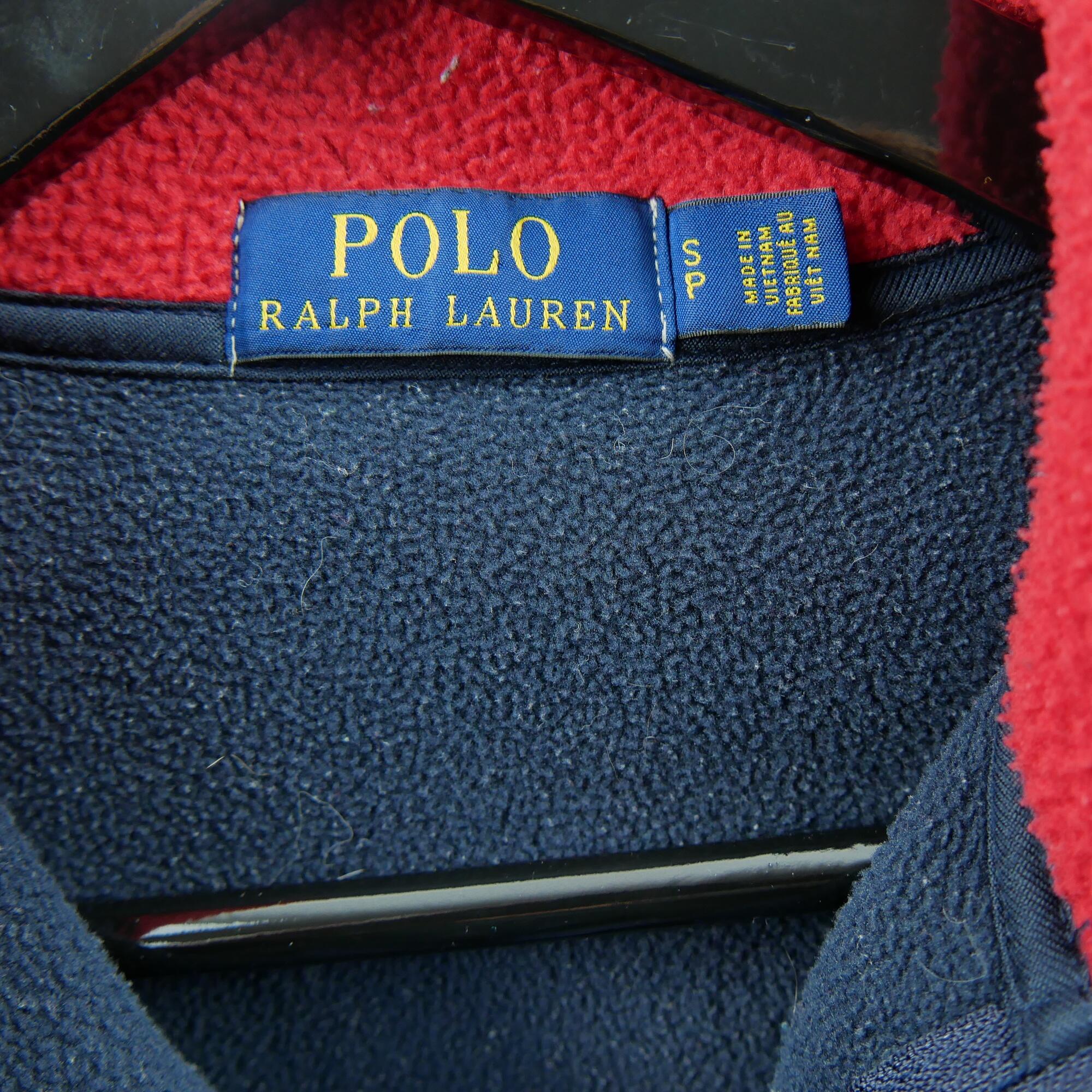 Refurbished - Polo Ralph Lauren Herren Fleecepullover USA Flagge - Wie neu 7/7