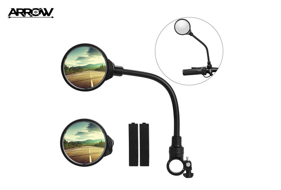 Arrow - Rétroviseurs Vélo - Bras Flexible - Vélo & Vélo Électrique - Lot de 2 2/4