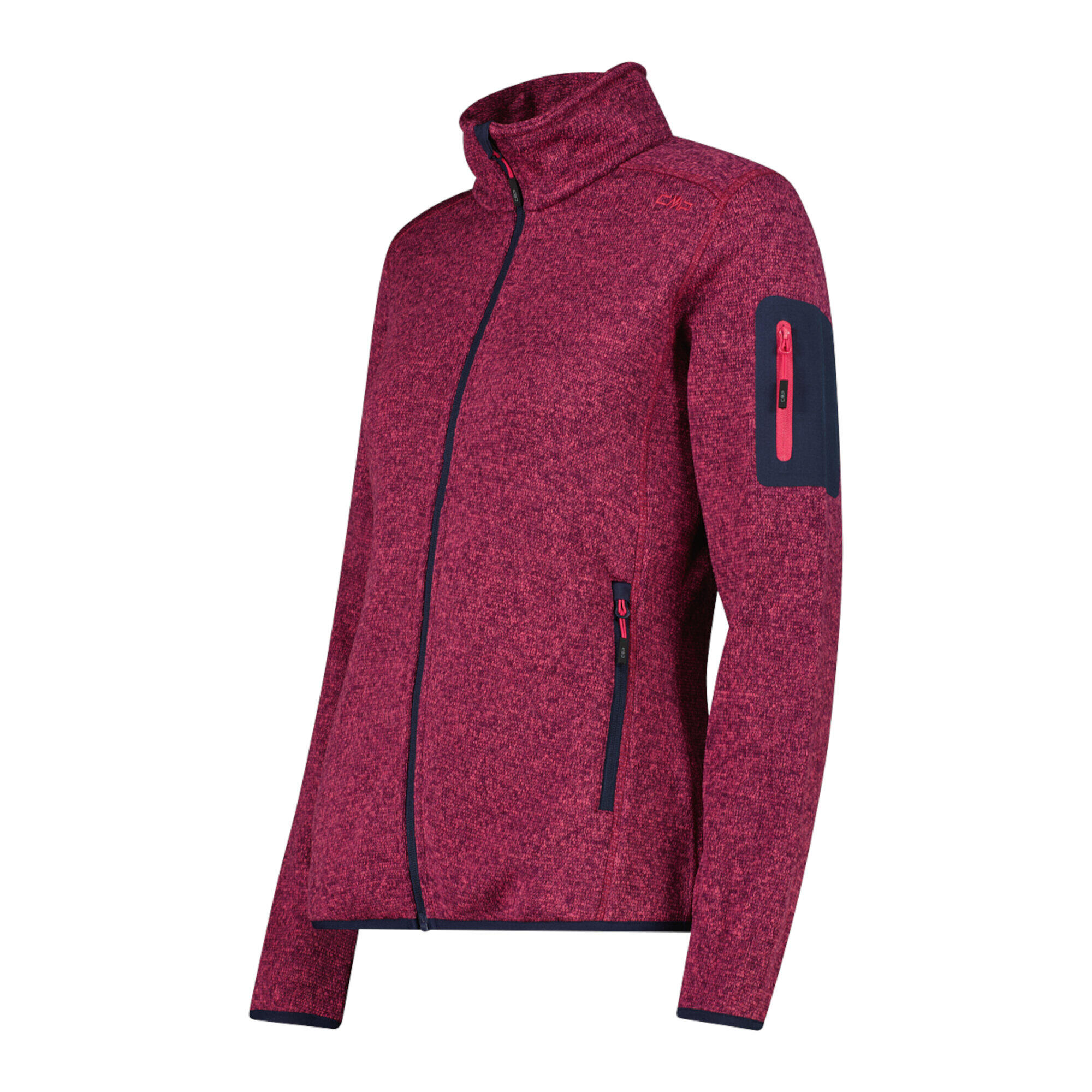 CMP Damen Jacke Knitted Melange Fleece Jacket 3H14746 3/5