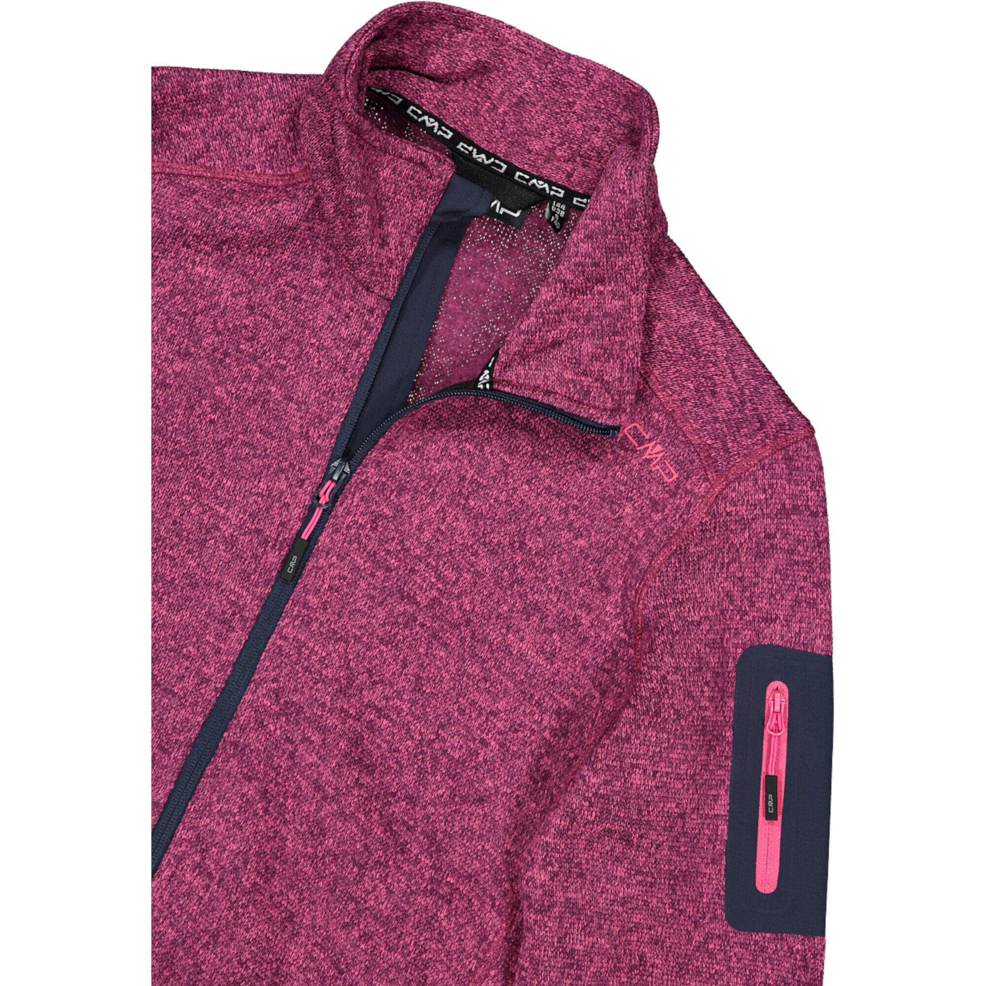 CMP Damen Jacke Knitted Melange Fleece Jacket 3H14746 5/5