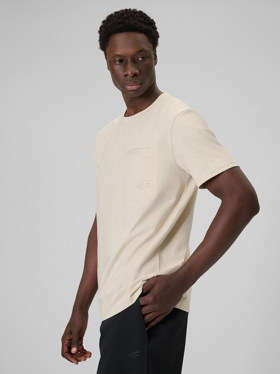 T-shirt regular gładki męski  4F 4FRSS26TTSHM3637 5/7