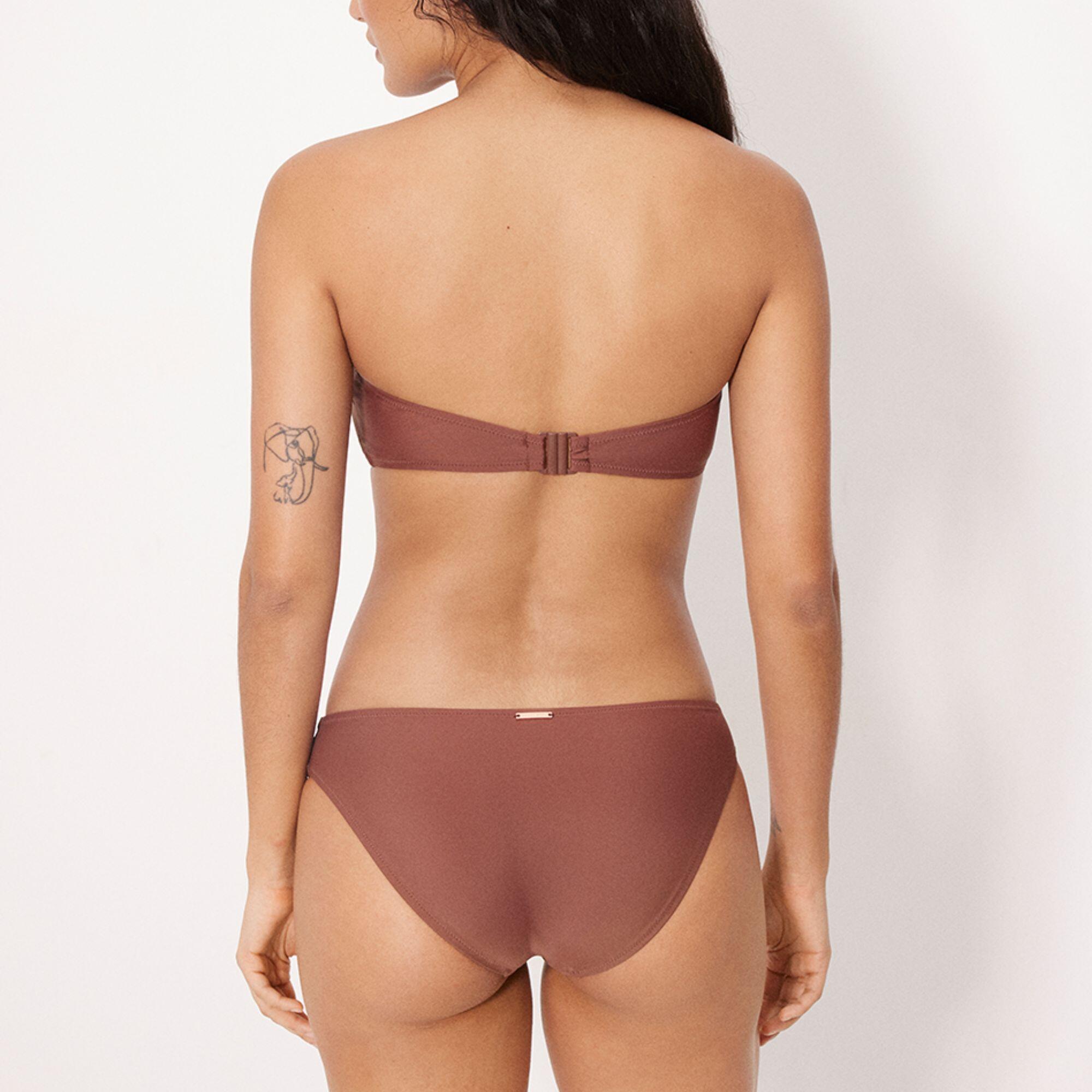 Braga bikini lisa detalle marrón 2/3