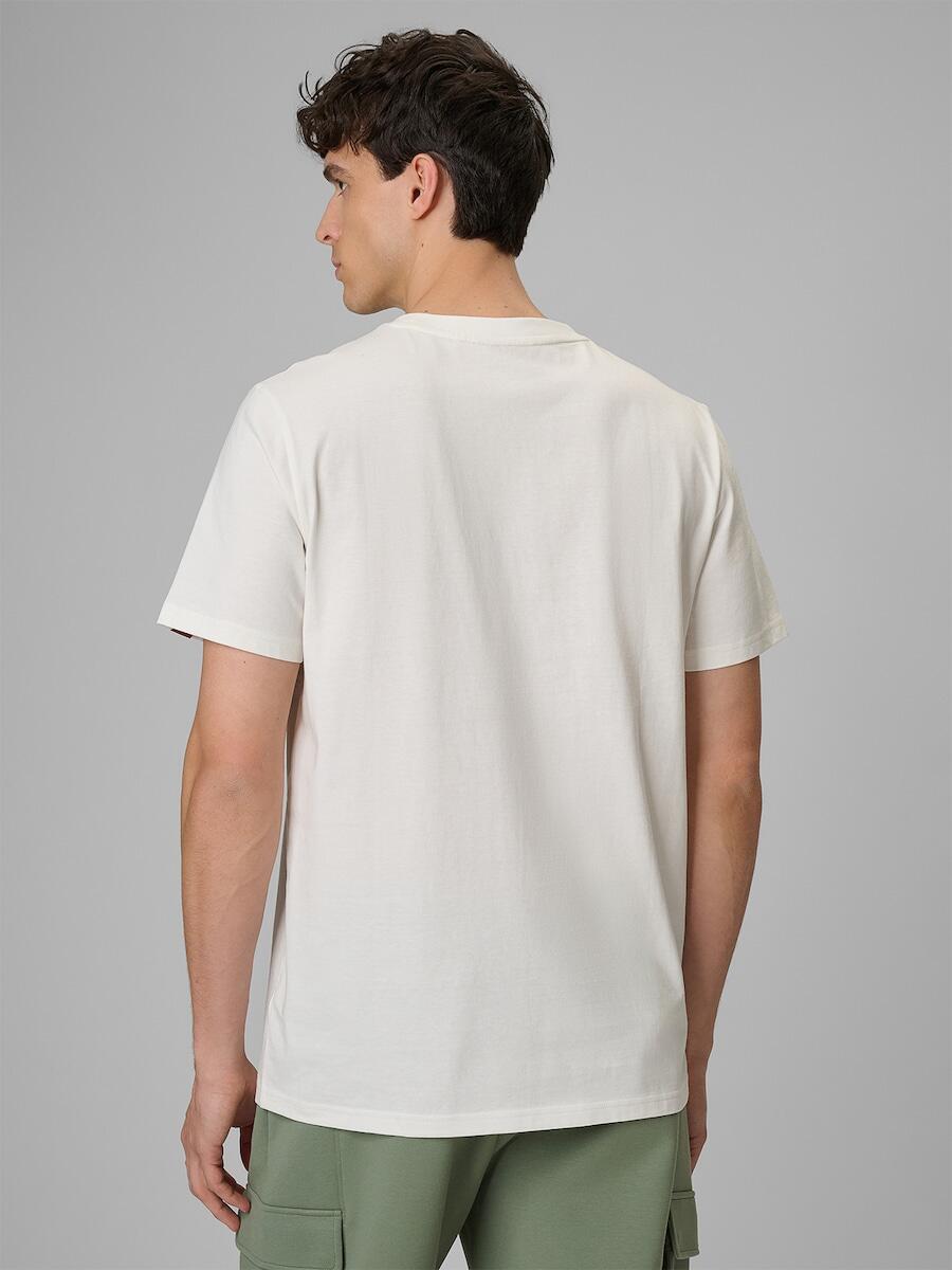 T-shirt regular z nadrukiem męski 4F 4FRSS26TTSHM3811