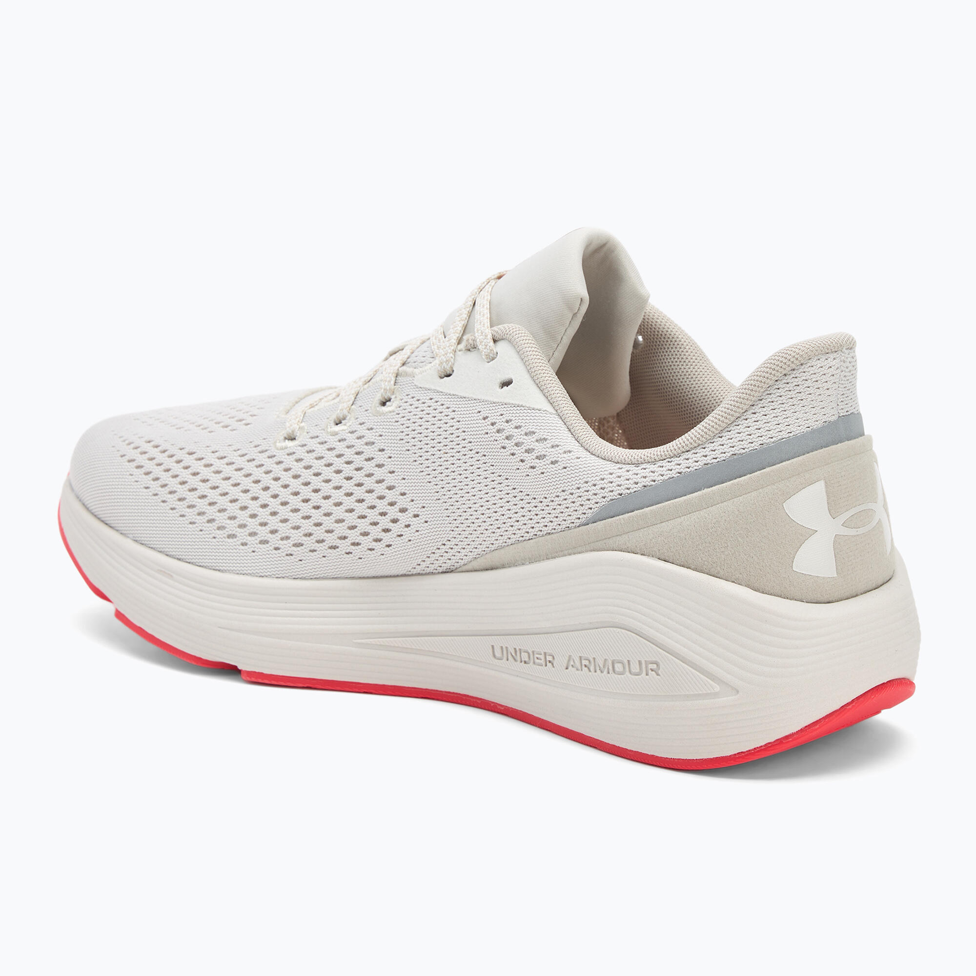 Buty do biegania męskie Under Armour Sonic 7 summit white/khaki base/racer red 3/7