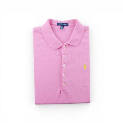 Tweedehands - polo ralph lauren dames polo korte mouwen roze - goede staat