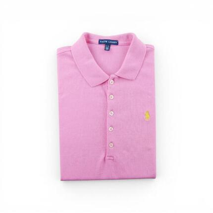Seconde vie - Polo manches courtes Femme Rose - Bon état