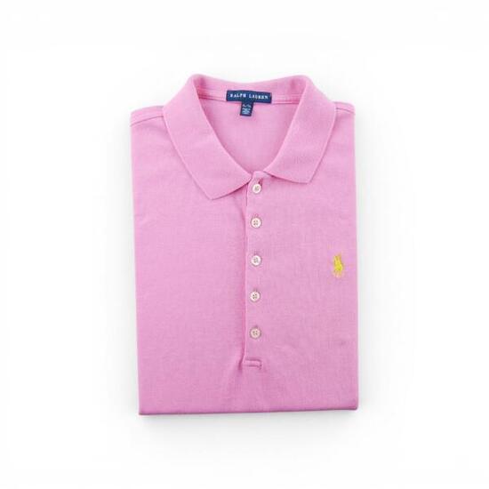 Seconde vie - Polo manches courtes Femme Rose - Bon état