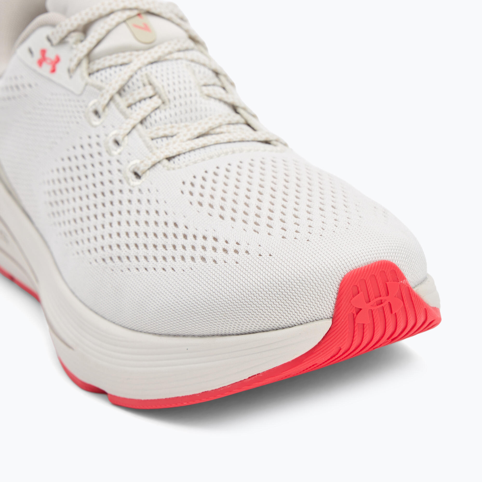 Buty do biegania męskie Under Armour Sonic 7 summit white/khaki base/racer red 7/7