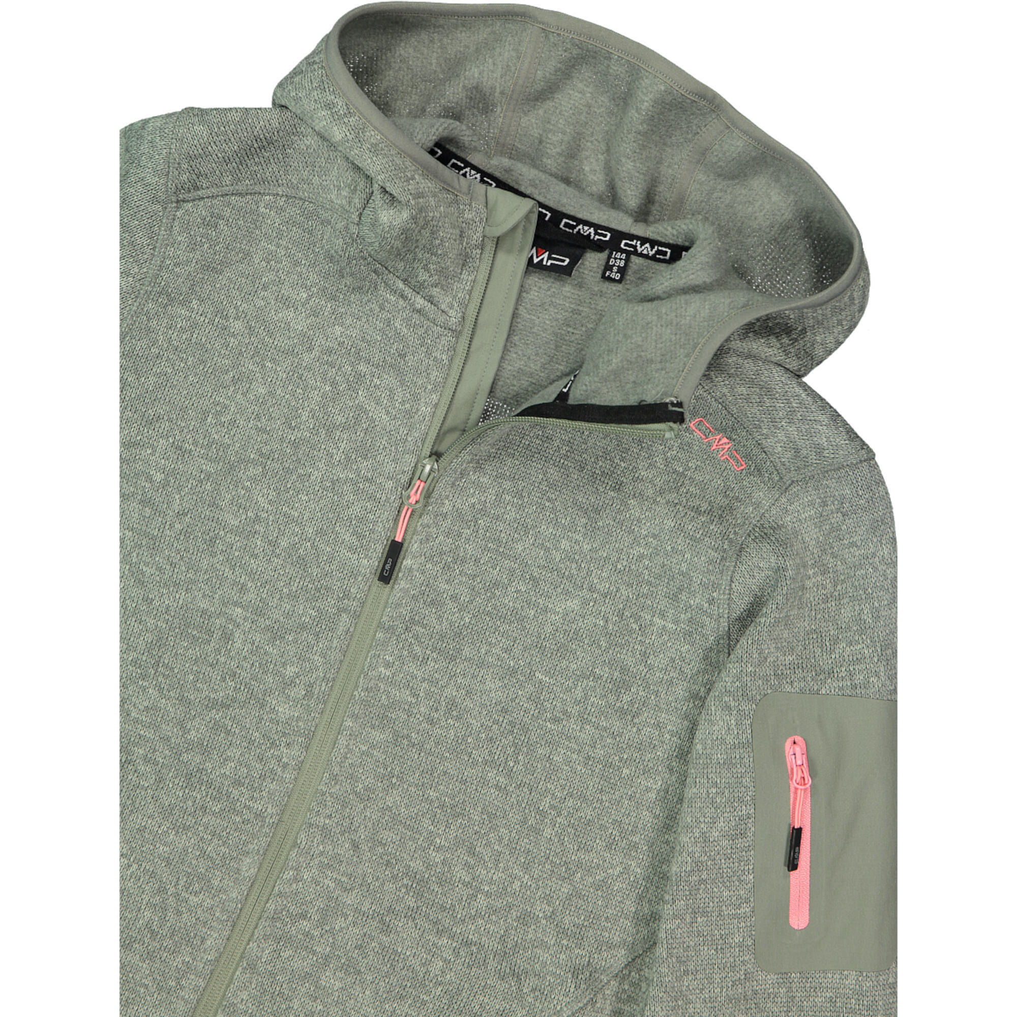 CMP Damen Jacke Knitted Melange Hoody 3H19826 5/5