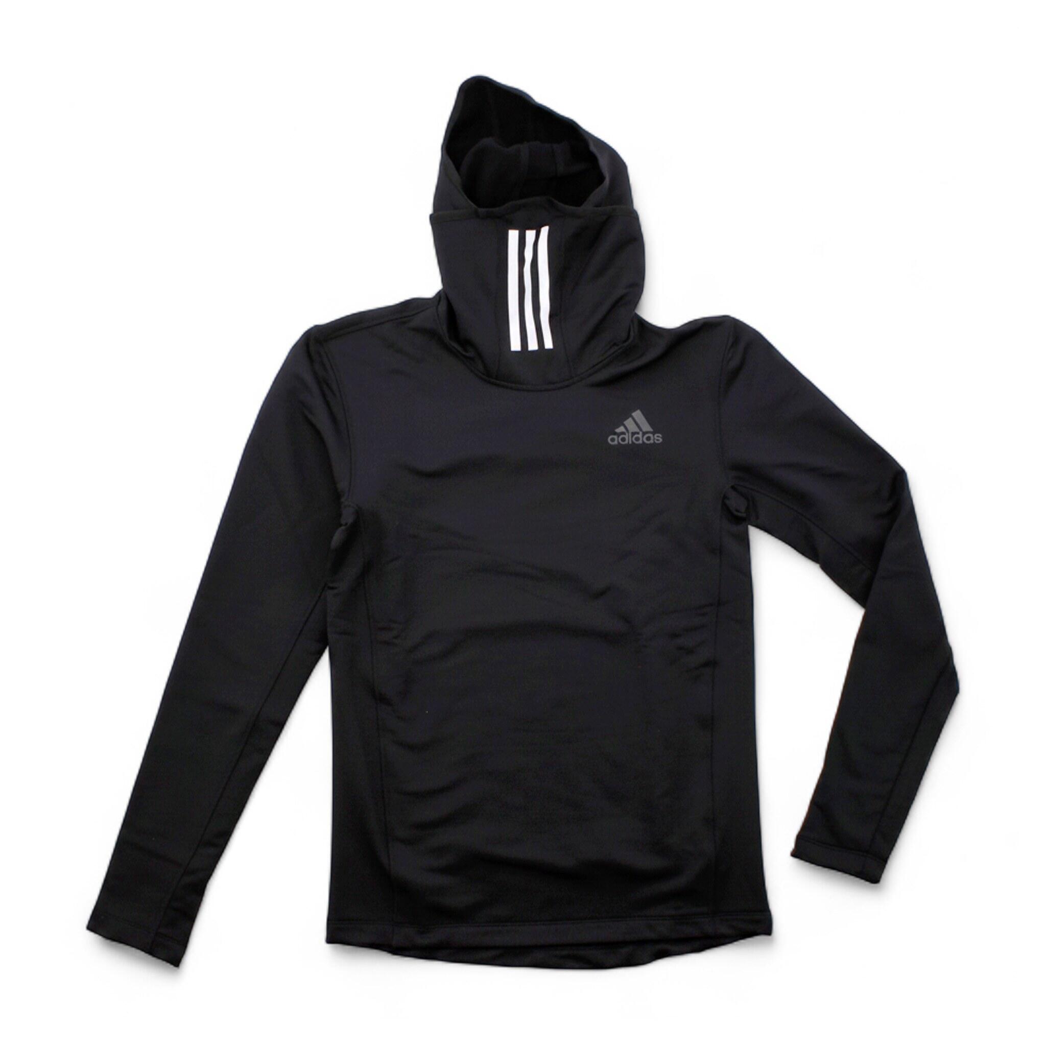 Longsleeve Techfit Kapuze in Schwarz 2/3
