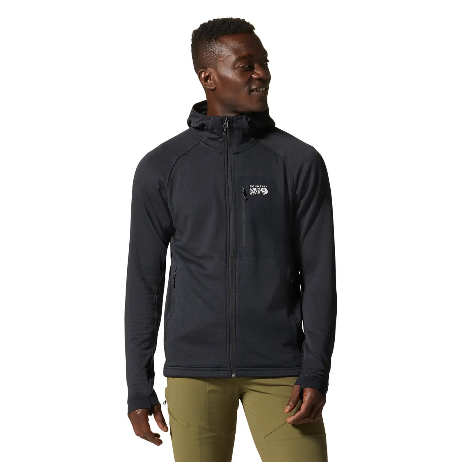 Polartec® Power Grid™ Full Zip Hoodie Men's Leisure M - slate grey