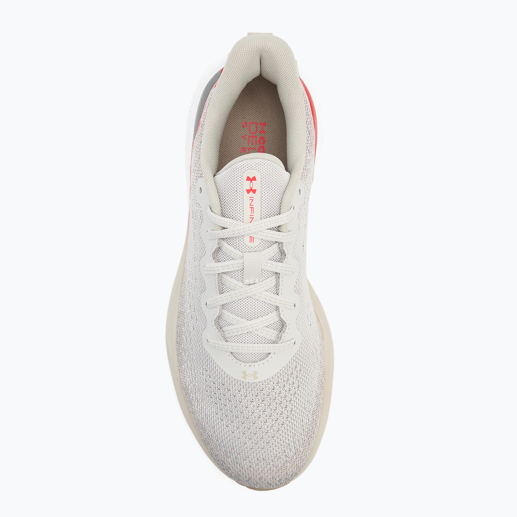 Buty do biegania męskie Under Armour Infinite summit white/khaki base/racer red 5/7