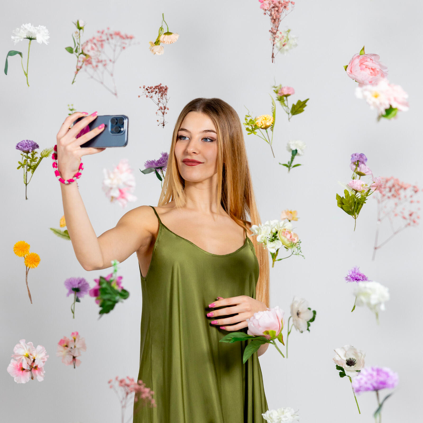 Coco - Bracelet à fleurs pour smartphone 7/7