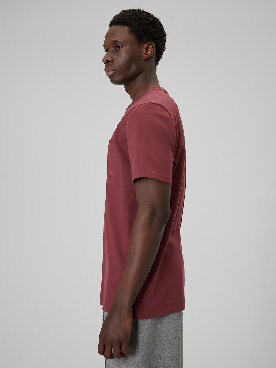 T-shirt regular gładki męski  4F 4FRSS26TTSHM3637 6/7