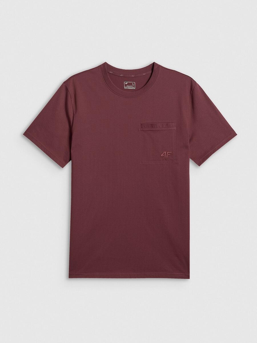 T-shirt regular gładki męski  4F 4FRSS26TTSHM3637 7/7