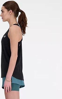 Women's New Balance Athletics Tank Black 3/7