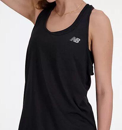 Women's New Balance Athletics Tank Black 4/7