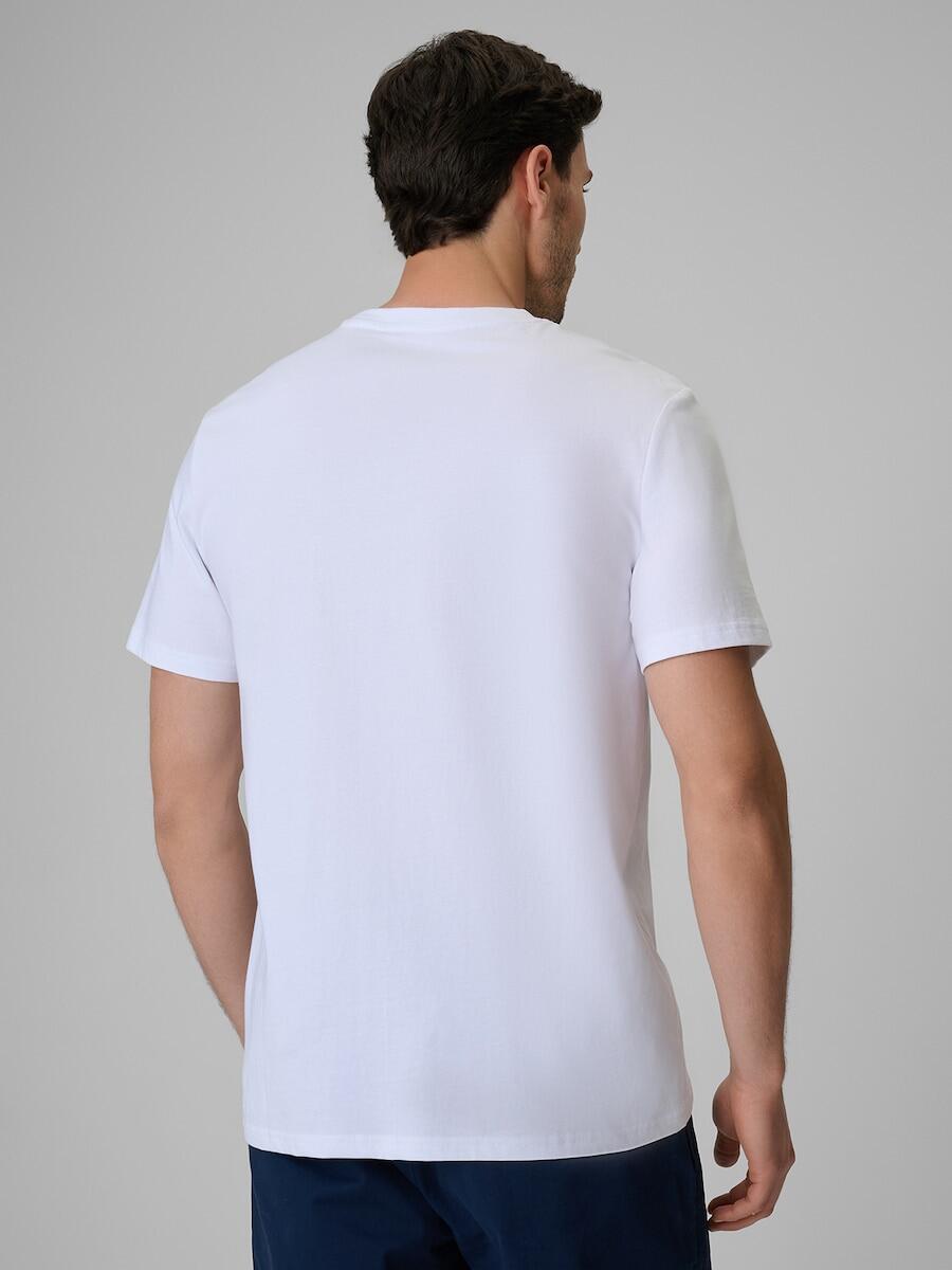 T-shirt regular z nadrukiem męski 4F 4FRSS26TTSHM3999
