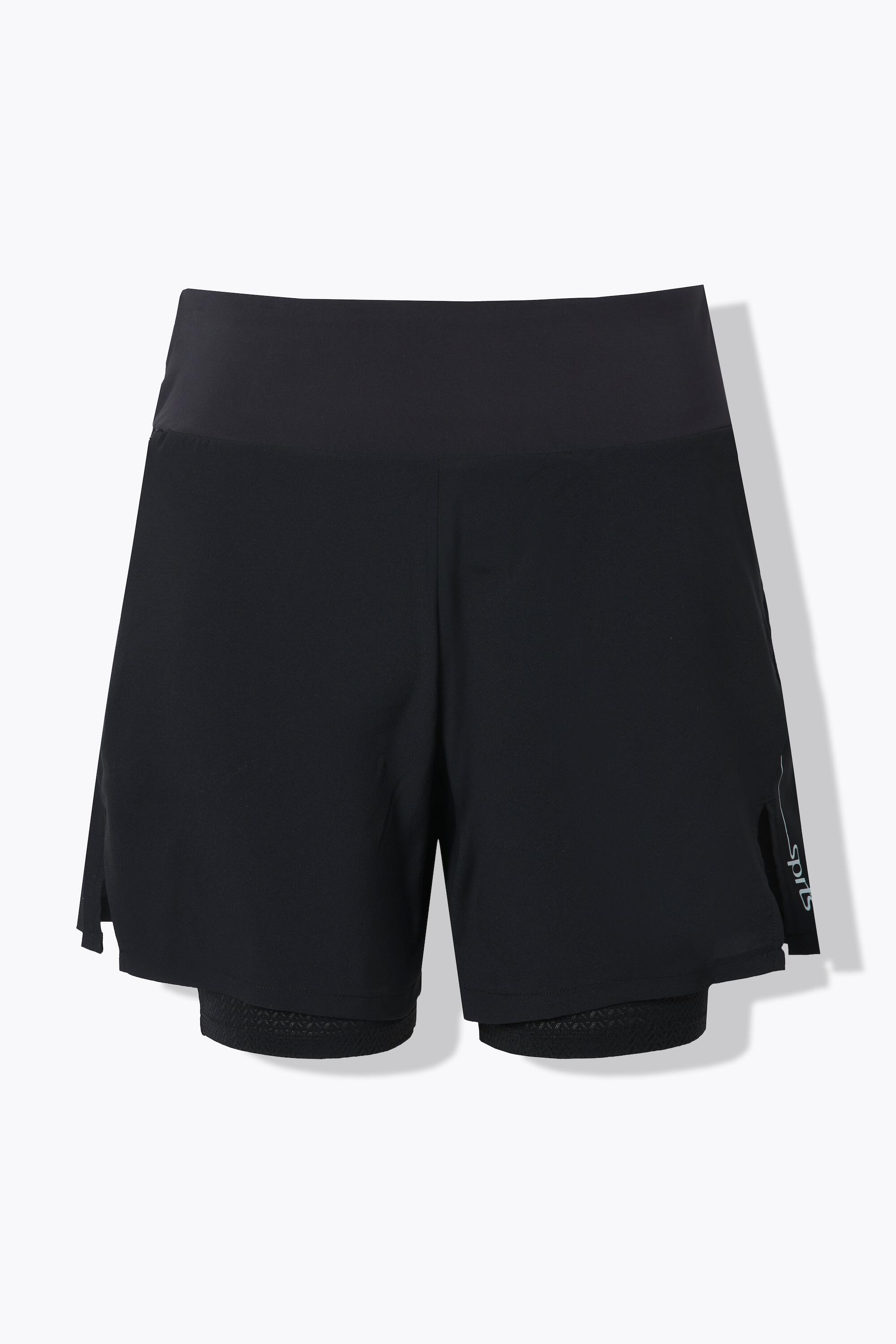 Femme Short technique 2-en-1 taille haute poches zippées 5/7