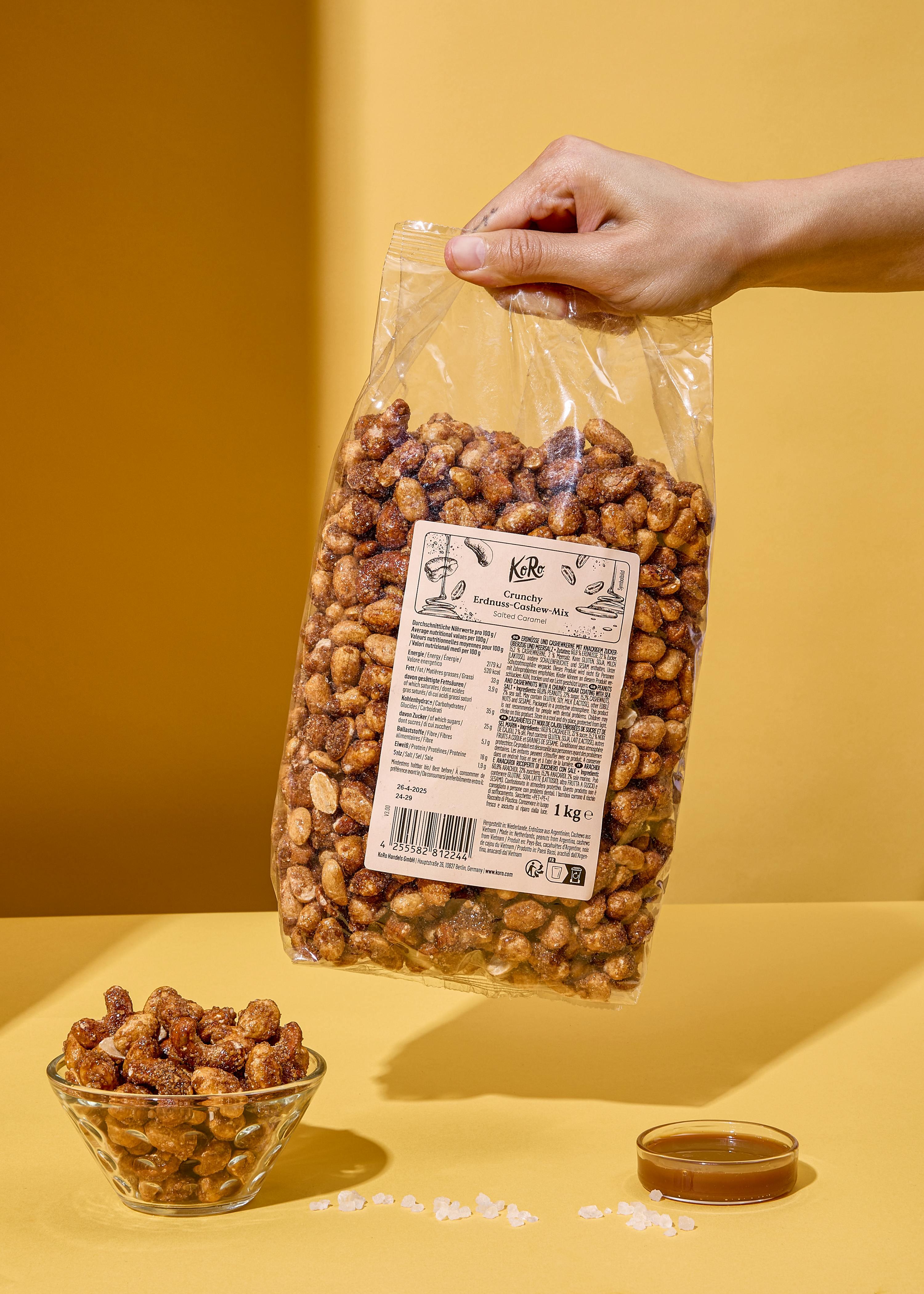 Cacahuètes et cajou caramélisées à la pointe de sel 1 kg 4/6