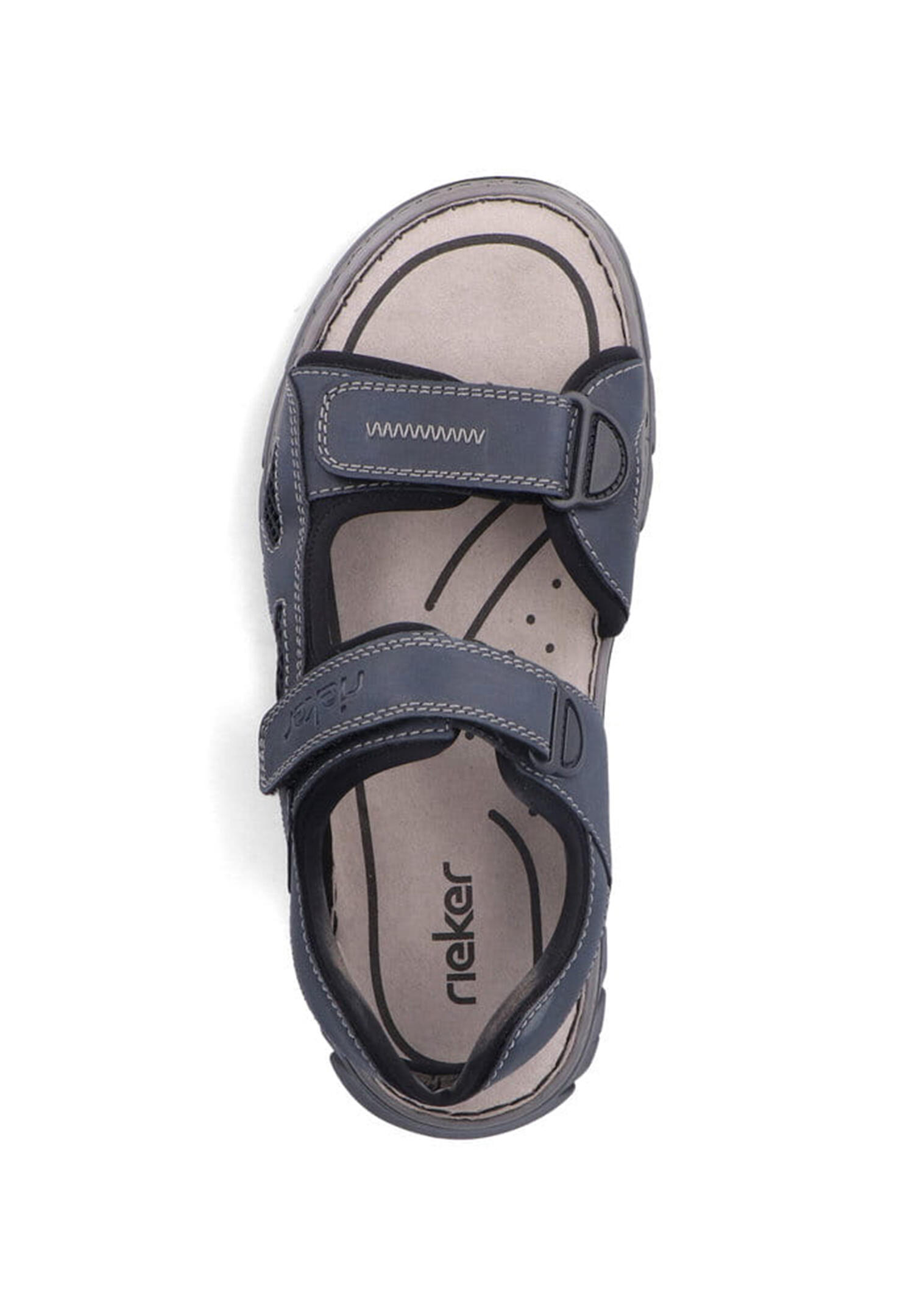 Rieker Herren Trekkingsandale 26761-14 Sandalen Schuhe Sommer Trekking Blau 4/4