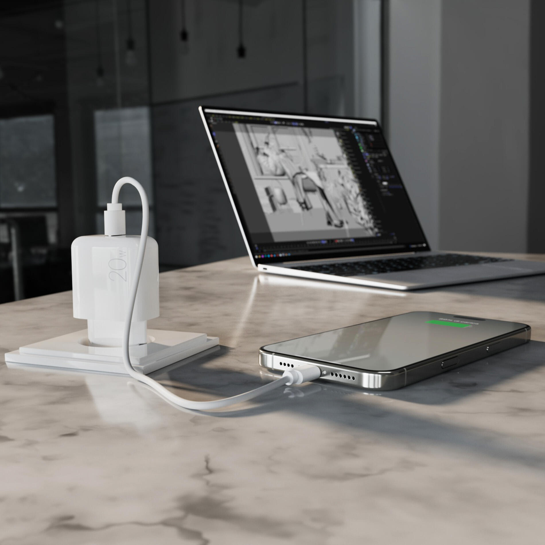 Caricabatterie Da Parete Pro Lite con porta USB-C, 20W 6/6