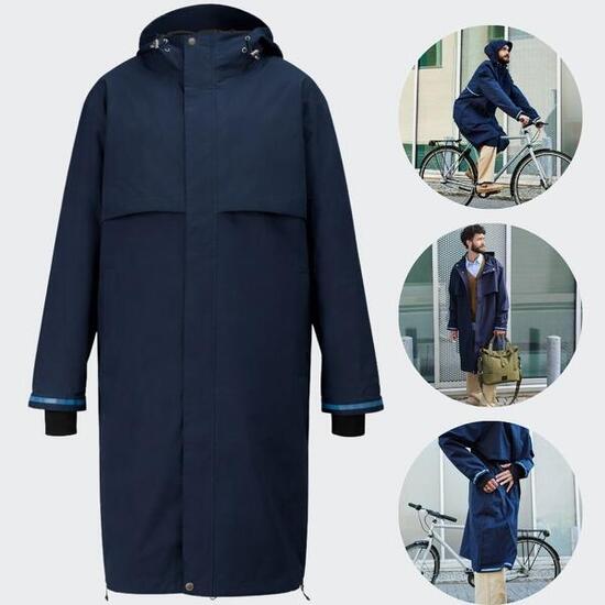 Weathergoods Sweden Imbris oversized waterdichte fietsregenjas donker groen