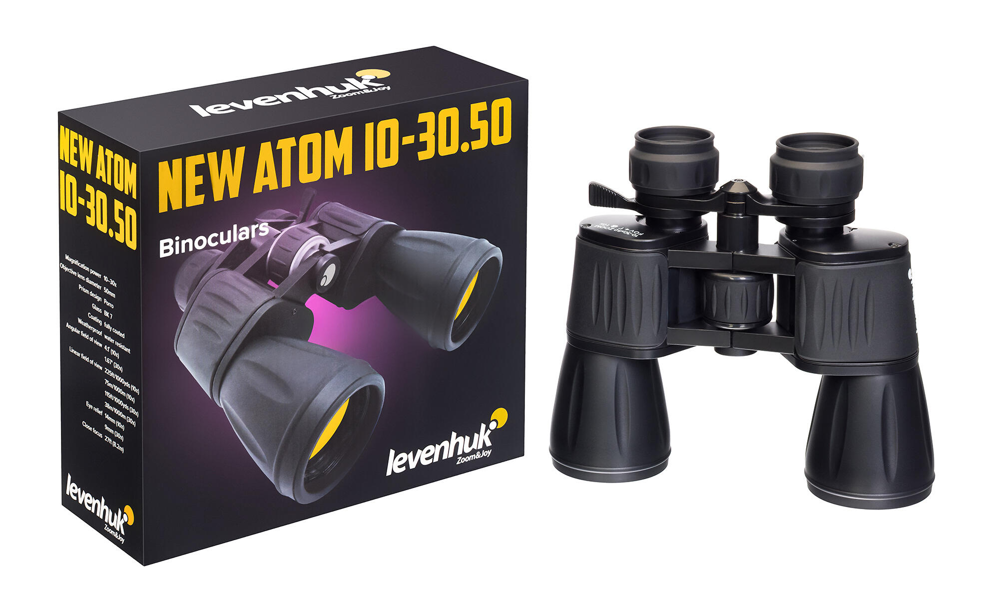Levenhuk New Atom 10-30x50 Fernglas 5/7