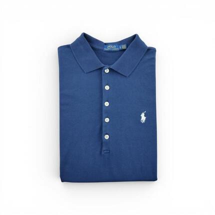 Seconde vie - Polo manches courtes Femme Marine - Bon état