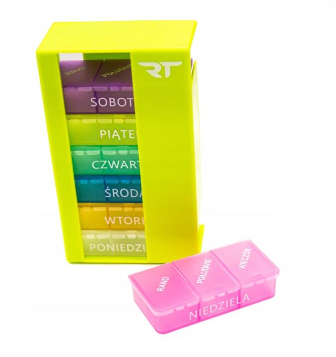 Kasetka pojemnik pudełko tygodniowe na leki Rea Tape wieża 2/3