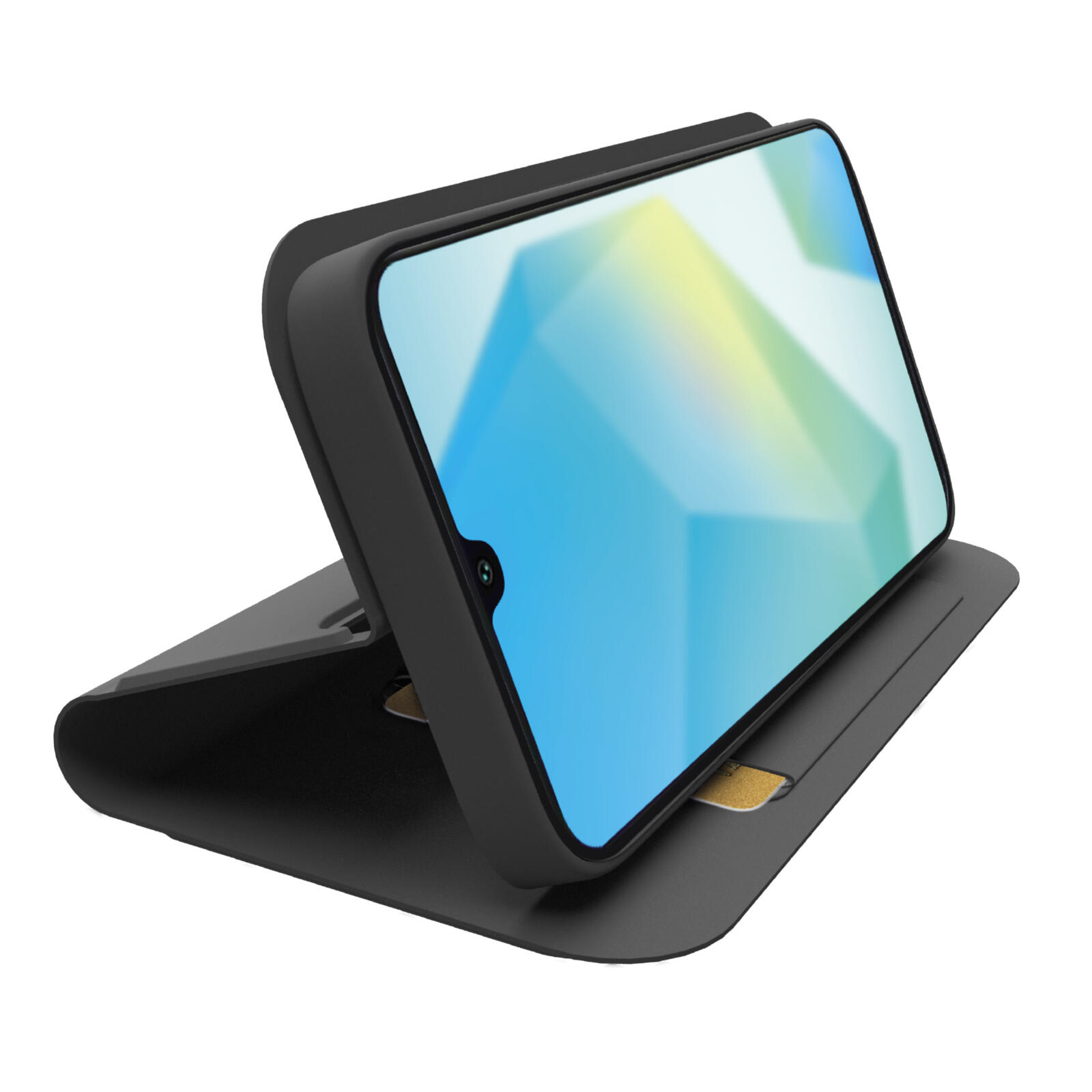 Étui portefeuille avec support et surface douce au toucher pour Samsung A17 2/2