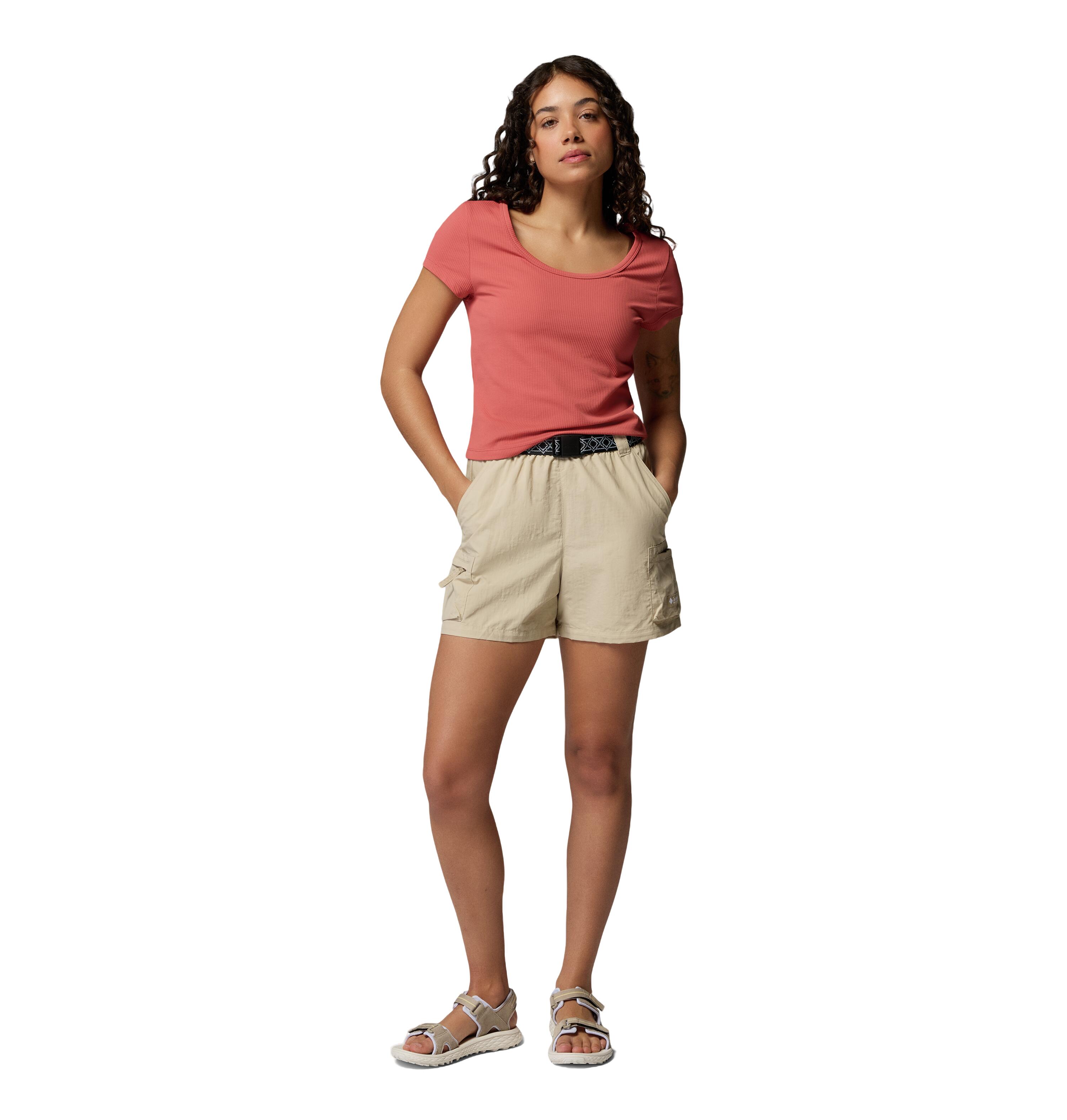 Sequoia Grove Woven Walking Shorts Dames Short Ancient Fossil 3/6