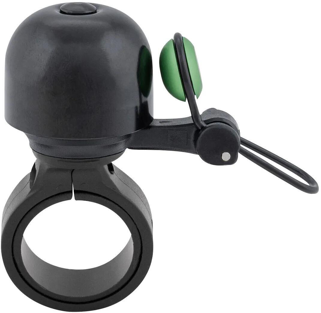 CONTEC Mini dzwonek rowerowy Diamond Bing czarno-zielony Ø26 mm