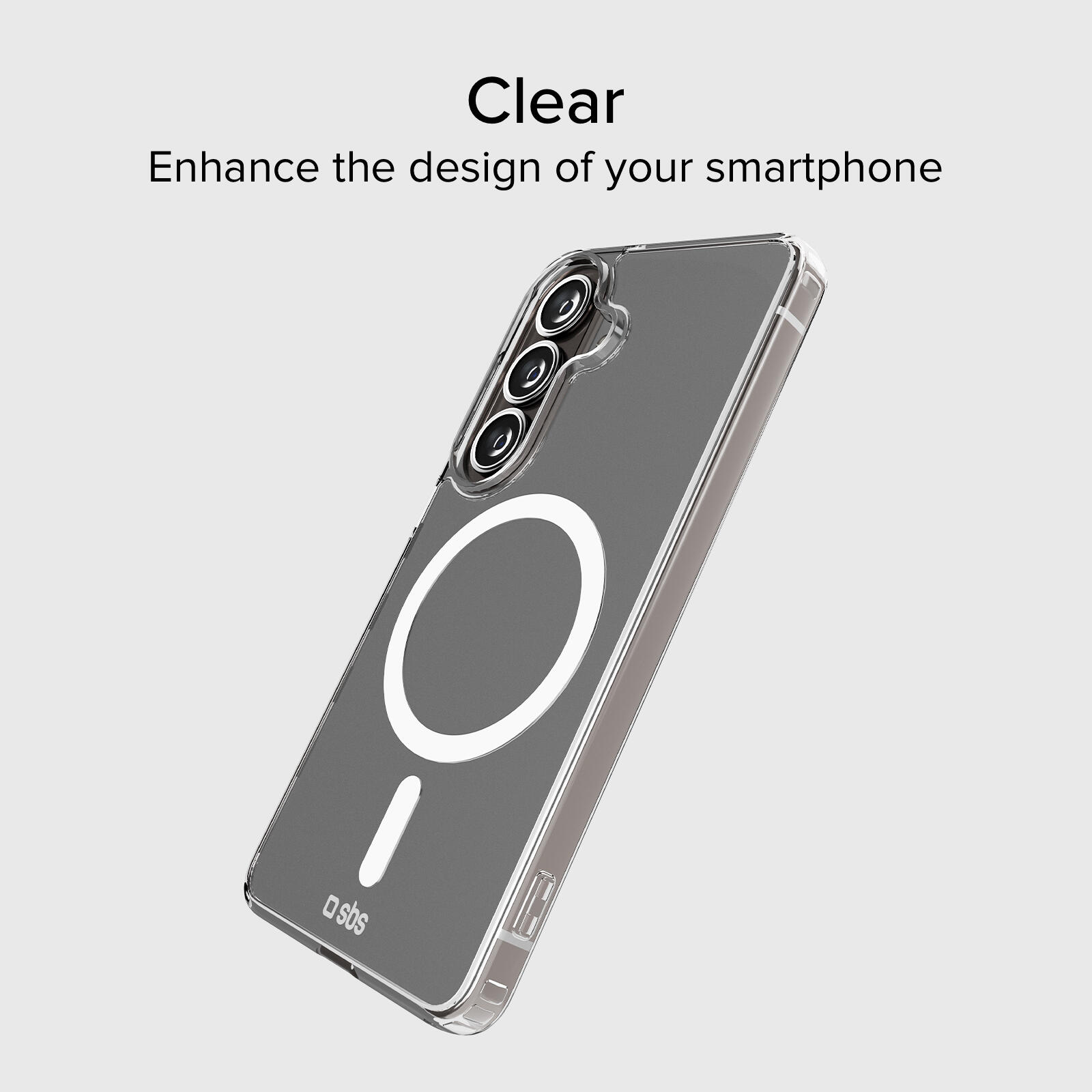 Cover rigida compatibile con ricarica wireless magnetica per Samsung S26 2/7