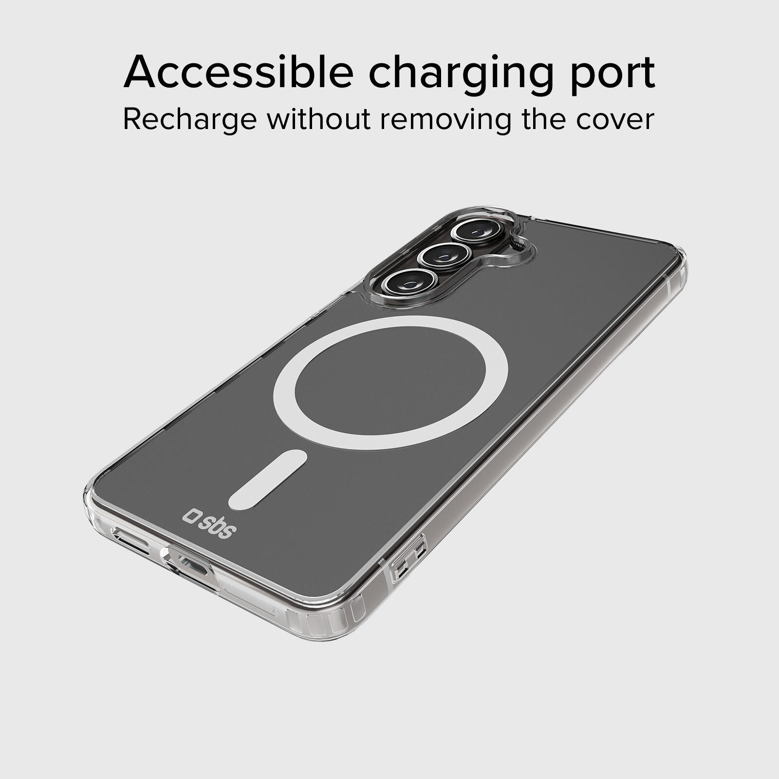 Cover rigida compatibile con ricarica wireless magnetica per Samsung S26 6/7